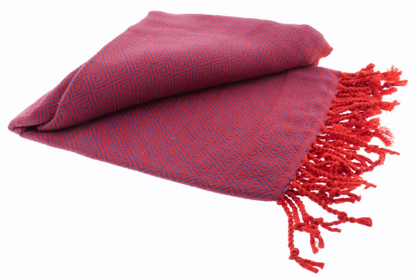 Hamam bath towel Elmas Summer red-purple