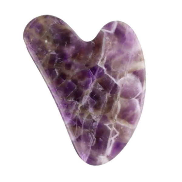 Gua Sha coeur améthyste