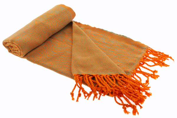 Drap de bain hammam Elmas Summer orange-vert