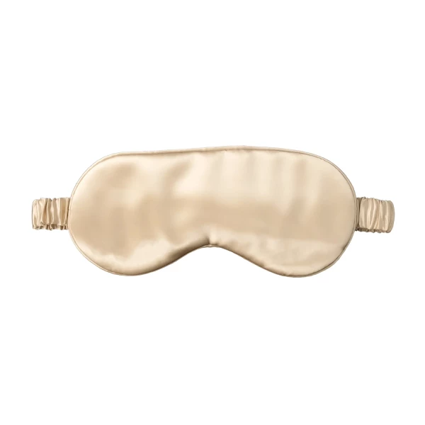 Silk sleeping mask beige