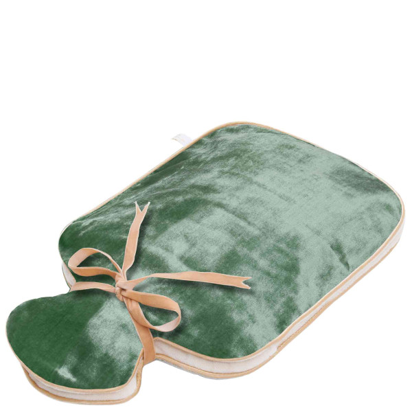 SILK VELVET HOT WATER BOTTLE Jade