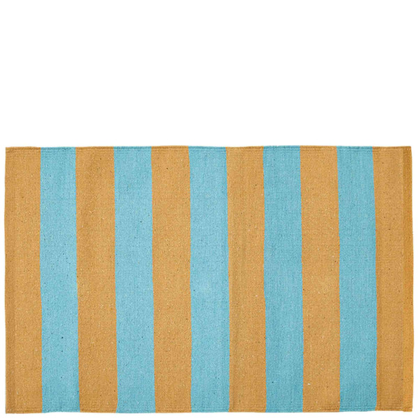 SIESTA bath mat, beige/turquoise, 60 x 90cm