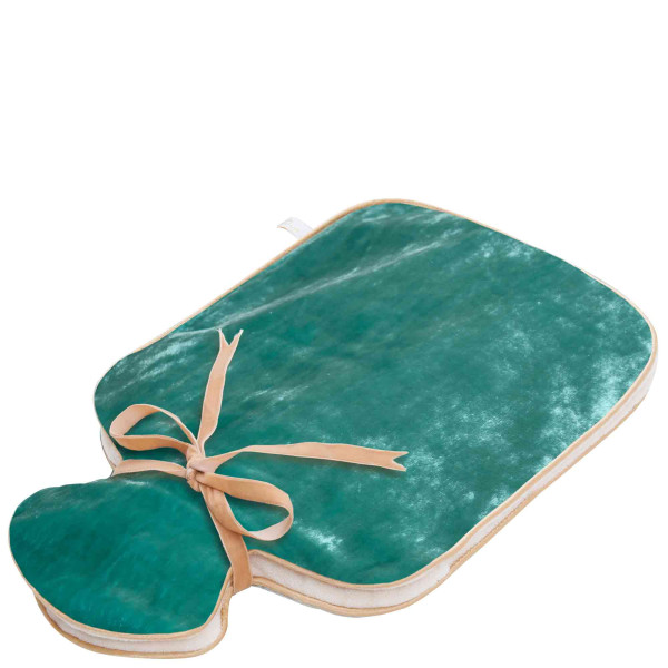 SILK VELVET HOT WATER BOTTLE aqua